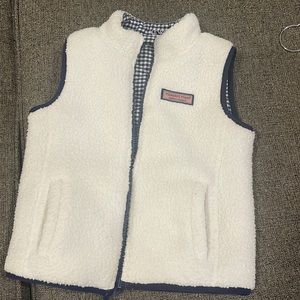 Girls Vineyard Vines fleece vest